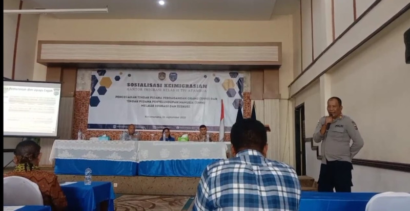 Polres TTU Sosialisasikan Pencegahan TPPO dan TPPM Kepada Camat dan Lurah