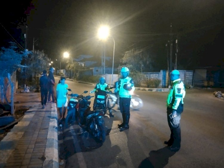 Puluhan Sepeda Motor Terlibat Balap Liar Diamankan Polantas Polresta Kupang Kota