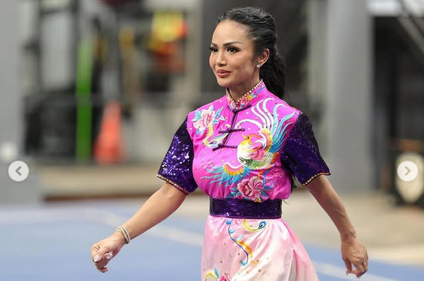 Kris Dayanti Ikut Kejuaraan Wushu Internasional di China, Bawa Semangat Merah Putih
