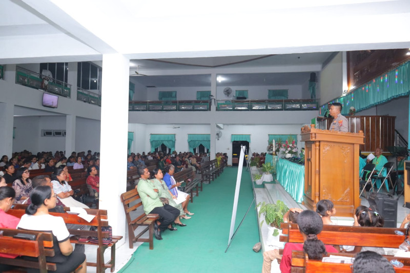 Kapolres Alor Sampaikan Himbauan Kamtibmas Lewat Jalur Keagamaan
