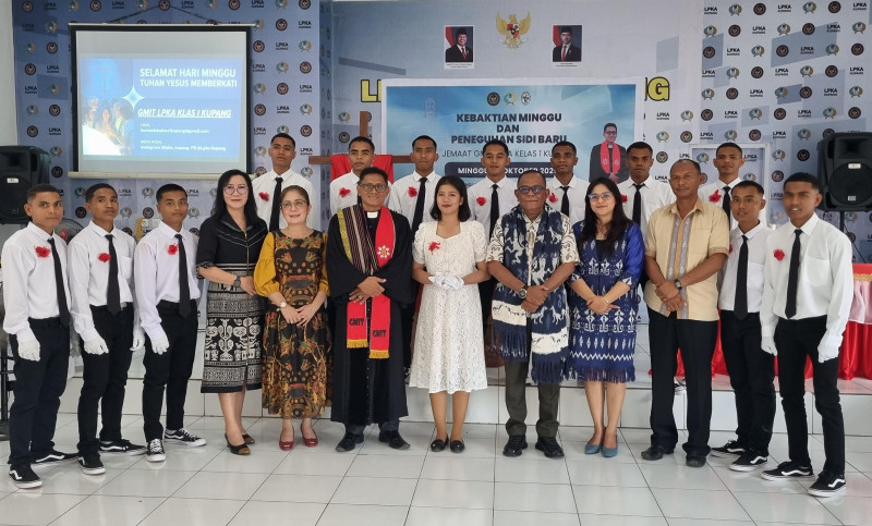 13 Anak Penghuni LPKA Kupang Ditabiskan Jadi Anggota Sidi