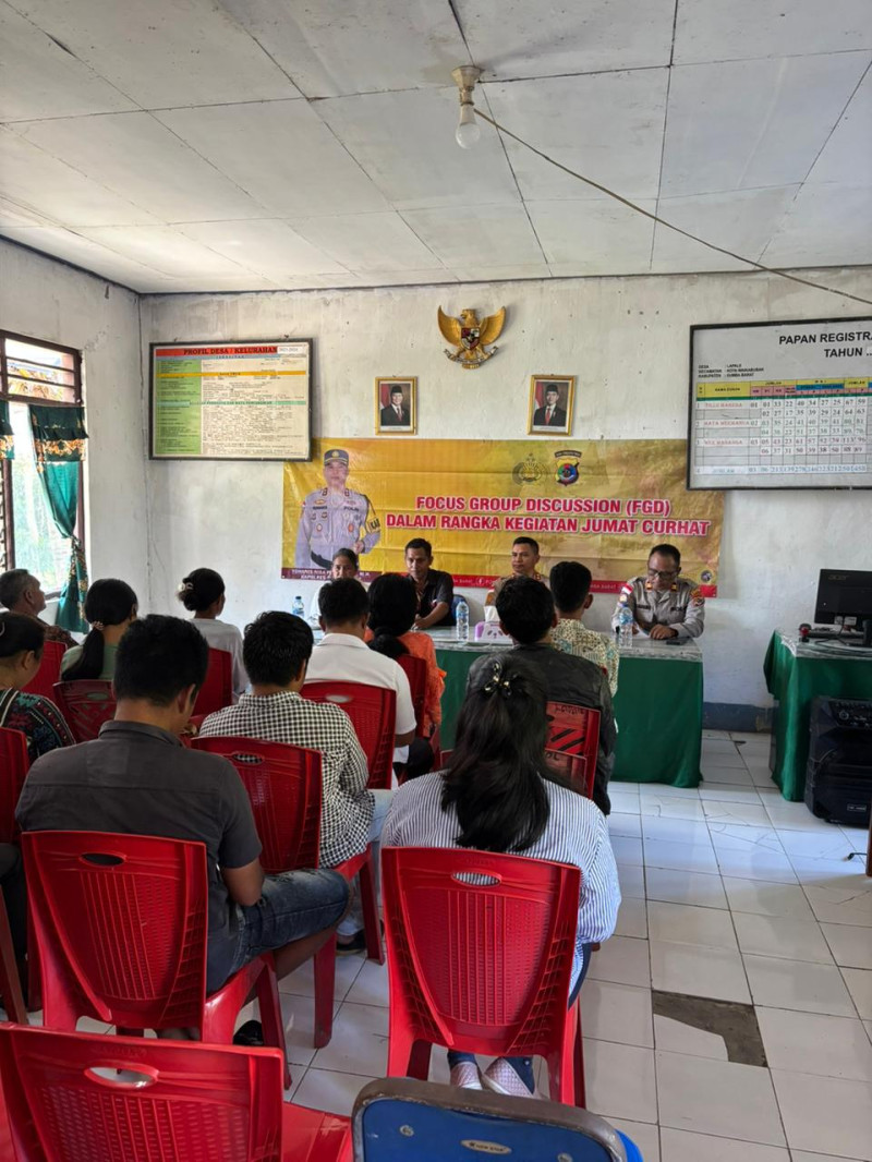 Bertemu Warga, Kapolres Sumba Barat Minta Masyarakat Jaga Kamtibmas