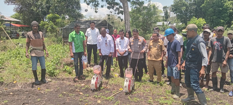 Gudang Ketahanan Pangan Polri di Sumba Tengah Diresmikan Bersamaan Dengan Penanaman Jagung Serentak Kuartal IV