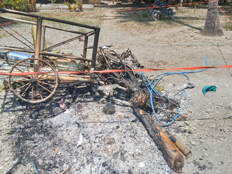Tidak Terima ditegur Ayahnya, Pria ODGJ di Amfoang-Kupang Bakar Sepeda Motor dan Rusak Rumah Orang Tuanya