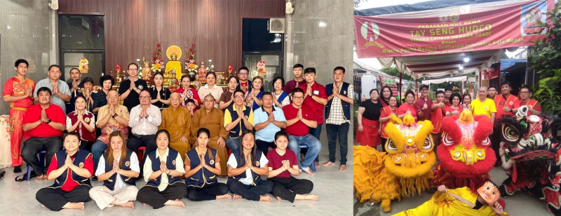 Perayaan HUT Dewa Tay Seng Hudco di Vihara Cahaya Menara Abadi Berlangsung Meriah
