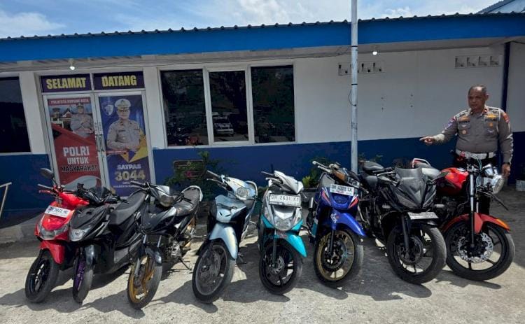 Delapan Sepeda Motor Kembali Diamankan Polantas Polresta Kupang Kota Saat Patroli Akhir Pekan