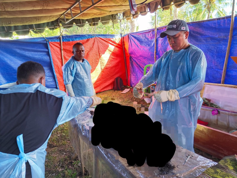 Polres TTS-Dokkes Otopsi Jenazah Siswa Korban Kekerasan Oleh Guru