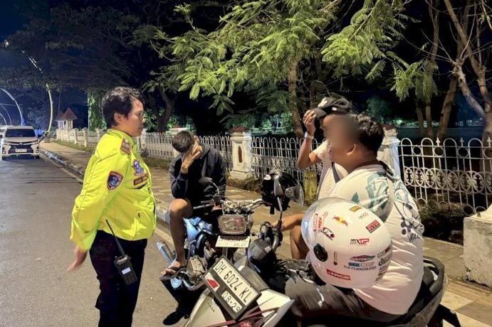 Razia Malam Minggu, Satlantas Polresta Kupang Kota Amankan Delapan Sepeda Motor Tidak Sesuai Standar