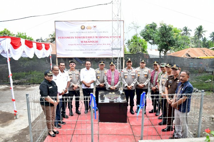 Resmikan EWS di Flores Timur, Wakapolri Sebut Sebagai Komitmen Polri Bagi Masyarakat