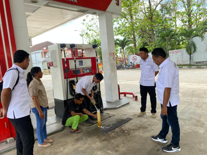 Polres TTU Pantau Dan Awasi Tiga SPBU di Kabupaten TTU