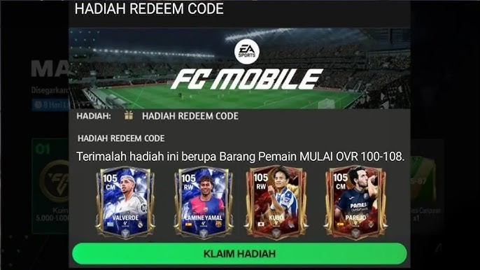 Kode Redeem FC Mobile 25 November 2025: Daftar Terbaru yang Masih Bisa Dicoba dan Cara Klaim Resmi