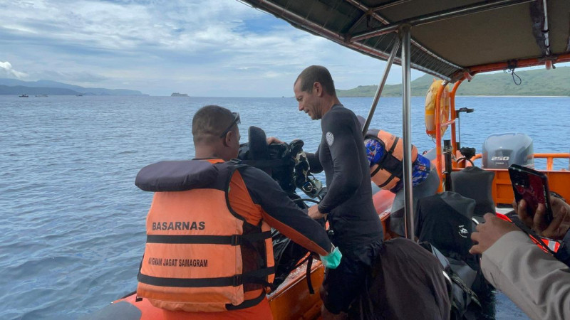 Pencarian WNA Spanyol di Perairan Pulau Padar Terus Diintensifkan Tim SAR Gabungan