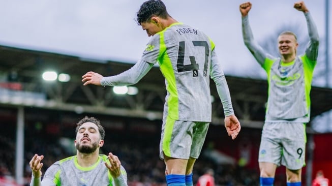 Hasil Liga Inggris: Tekuk Nottingham Forest, Manchester City Geser Arsenal dari Puncak Klasemen