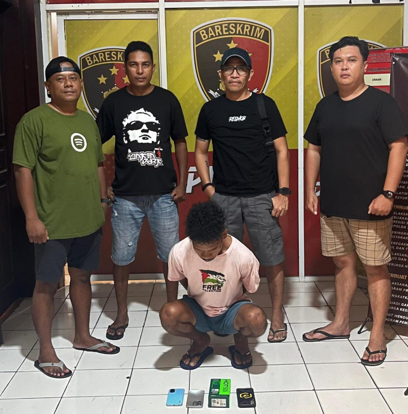 Curi Handphone Saat Mabuk Miras, Residivis di Kota Kupang Ditangkap Polisi