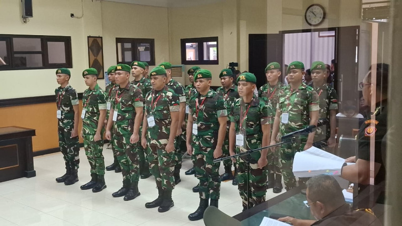 17 Terdakwa Penganiaya Prada Lucky Namo Dituntut Hukuman Penjara dan Pemecatan dari TNI