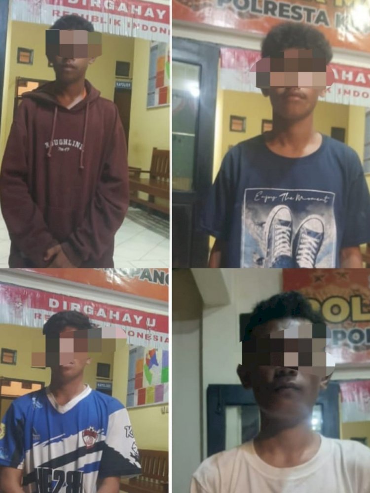 Terlibat Tawuran, Siswa SMAN 6 Kupang dan Sejumlah Sepeda Motor Diamankan Polisi