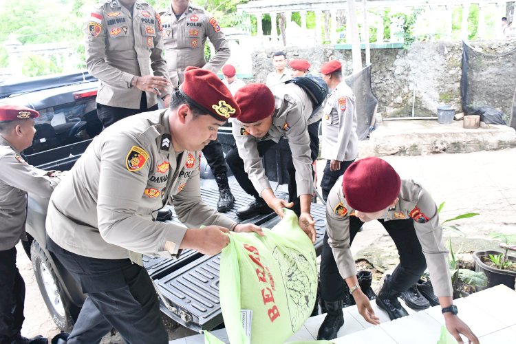 HUT Reskrim ke-78, Jajaran Reskrim dan Ditnarkoba Polda NTT Berbagi ke Sejumlah Panti Asuhan