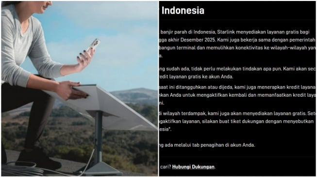 Starlink Bagikan Internet Gratis untuk Korban Banjir di Sumatra, Ini Cara Daftarnya