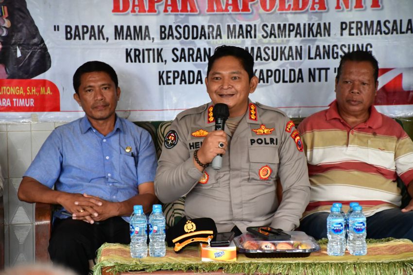 Kabid Humas Polda NTT Manfaatkan Jumat Curhat Dengarkan Kritikan dan Masukan Warga Kota Kupang