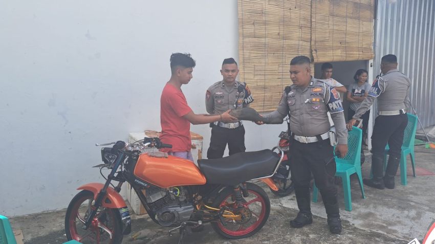 Warga Lapor Soal Keresahan Penggunaan Sepeda Motor Knalpot Racing, Polantas Polresta Kupang Kota Langsung Amankan