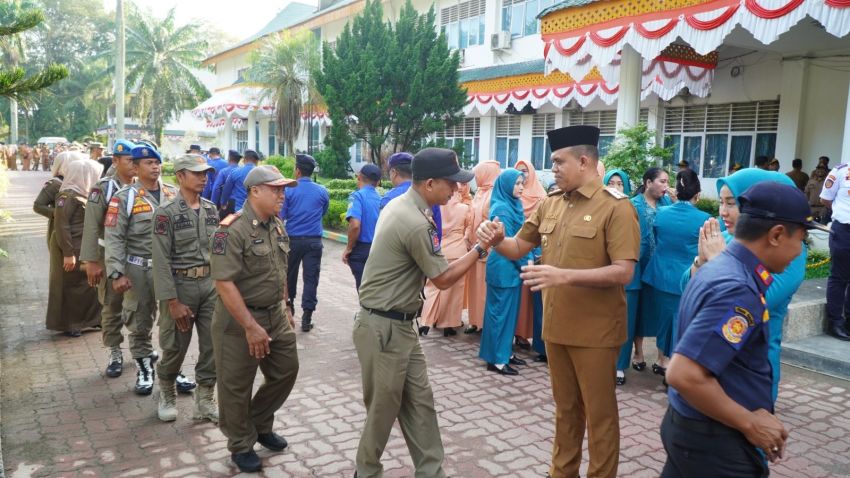 Pj. Bupati Langkat Faisal Hasrimy Pamit dalam Apel Gabungan: Terima Kasih dan Harapan untuk Langkat