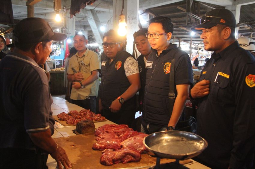 Pastikan Stok Pangan Aman dan Harga Stabil, Tim Satgas Pangan Polda NTT kembali Sidak Pasar di Kota Kupang