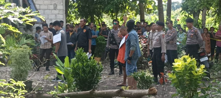 Polres Kupang Reka Ulang Kasus Pembunuhan dengan Kapak