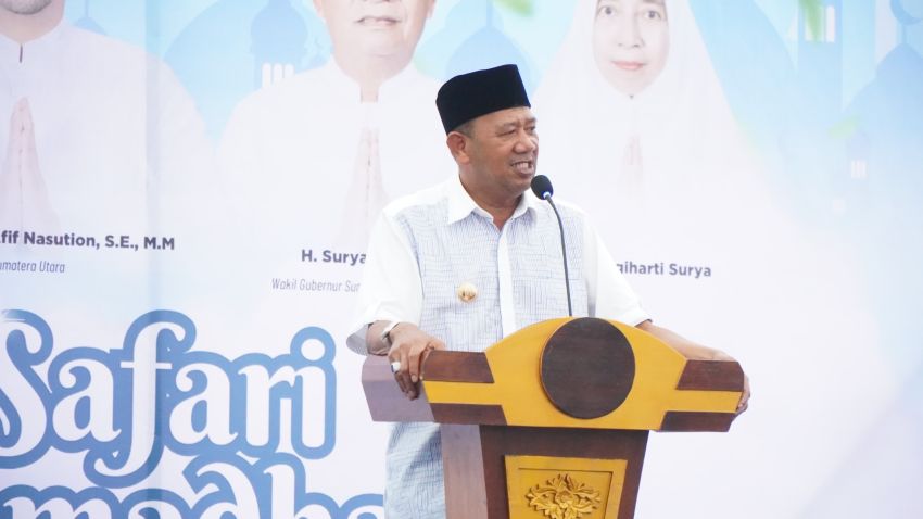 Bupati Langkat Sambut Wagub Surya pada Safari Ramadan Pemprovsu: Salurkan Bantuan untuk Masyarakat