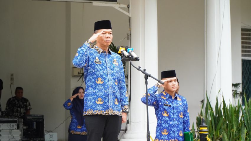 Bupati Langkat Tegaskan Efisiensi Anggaran dan Disiplin ASN di Upacara HKN