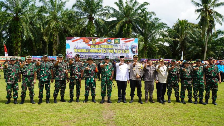 PJ Bupati Langkat Buka TMMD Ke-123: Percepatan Pembangunan Desa Dimulai