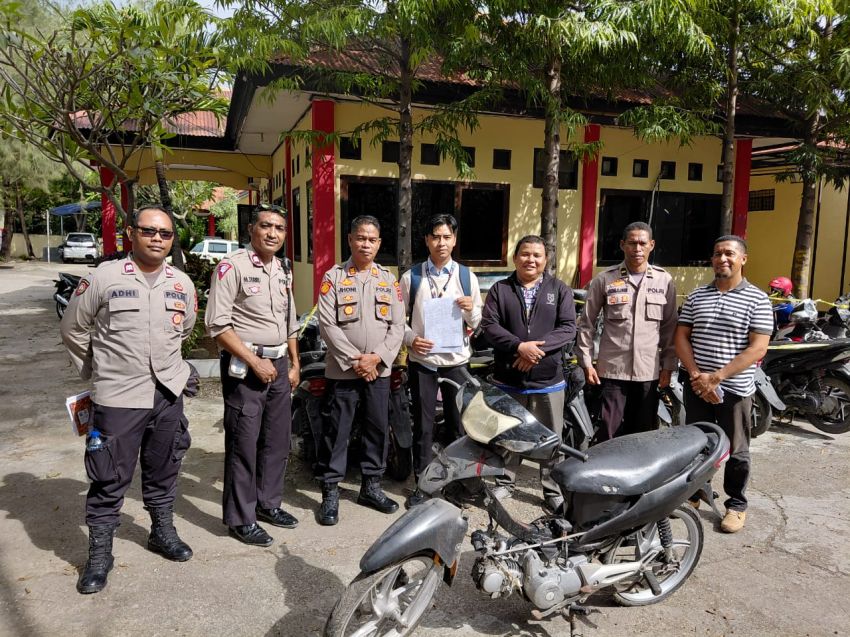 Pasca Dirilis, Pemilik Sepeda Motor Mulai Ke Polsek Kota Lama Jemput Sepeda Motornya