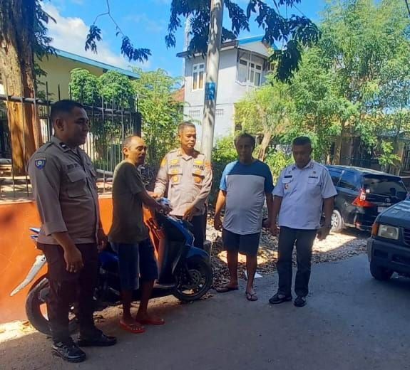 Empat Hari Diparkir di Pinggir Jalan, Sepeda Motor Curian Diamankan Warga dan Polisi
