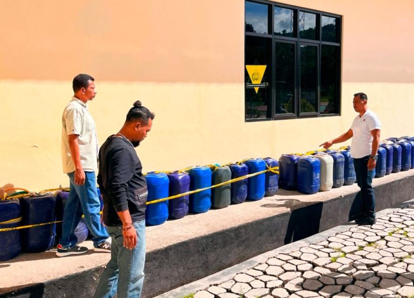 Diduga Disalahgunakan, Polres Malaka Amankan Ratusan Liter BBM Subsidi