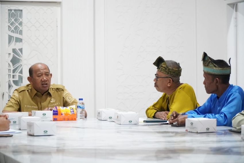Bupati Langkat Syah Afandin Dukung Perjuangan Masyarakat Adat Pertumbukan Bingai