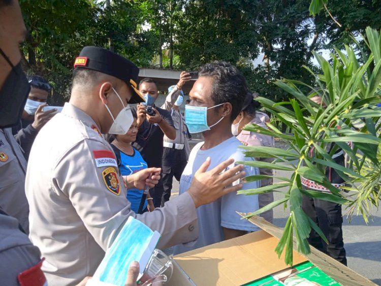 Kapolres Sikka Tinjau Wilayah Perbatasan Sikka-Flores Timur Pasca Erupsi