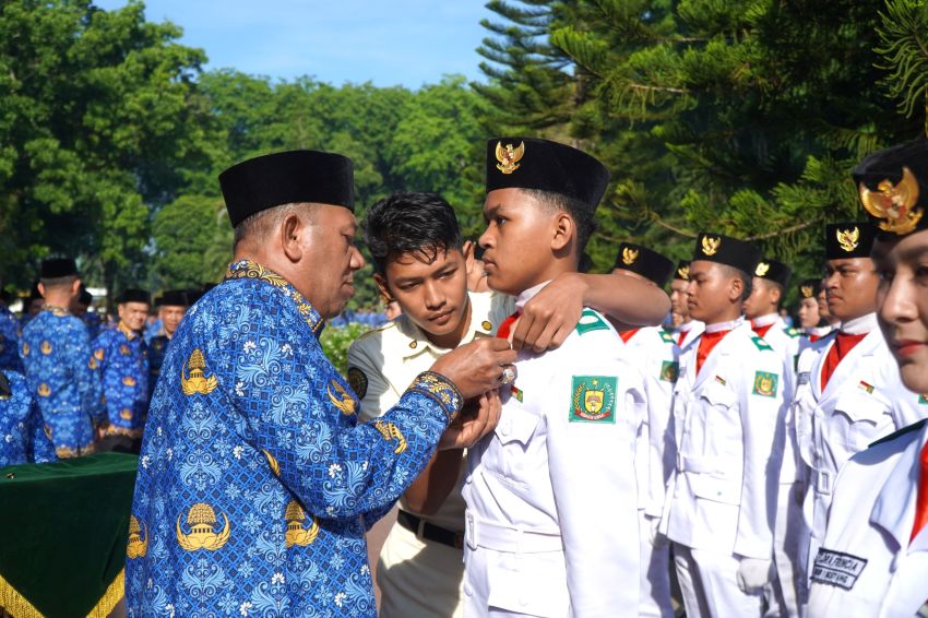 Bupati Langkat Syah Afandin Pimpin Upacara Harla Pancasila 2025: Serukan Penguatan Nilai Kebangsaan