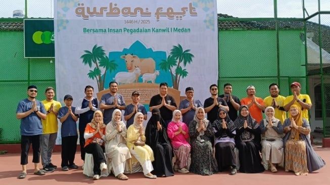 Pegadaian Medan Sembelih 54 Hewan Kurban Sambut Idul Adha 1446 H