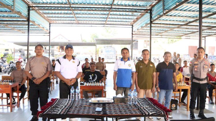 Meriahkan HUT Bhayangkara ke 79, Polres Rote Ndao Gelar Turnamen Catur Antar Anggota