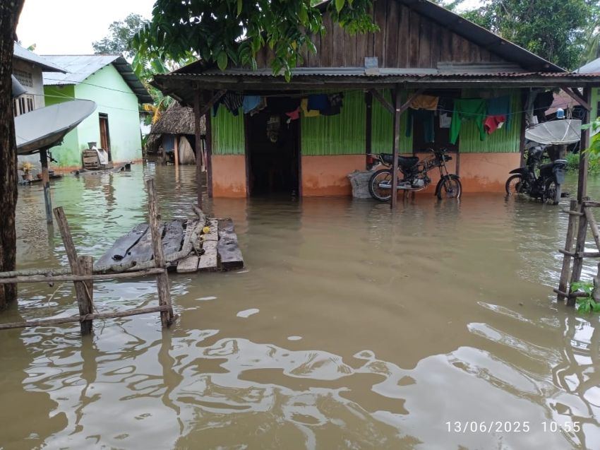 Curah Hujan Tinggi, Rumah Warga di Tiga Desa di Malaka-NTT Terendam Air