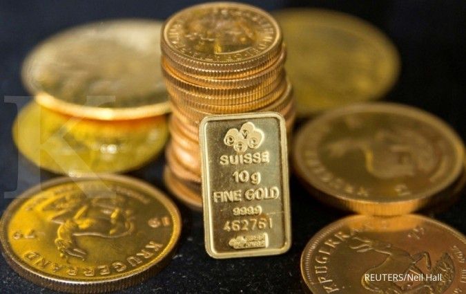 Dolar AS Melemah, Harga Emas Naik di Akhir Pekan