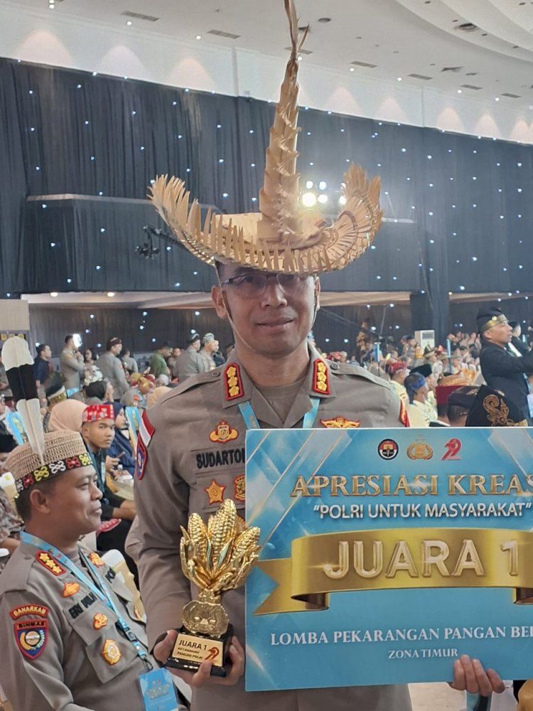 Polda NTT Juara I Lomba Pekarangan Pangan Bergizi Zona Timur