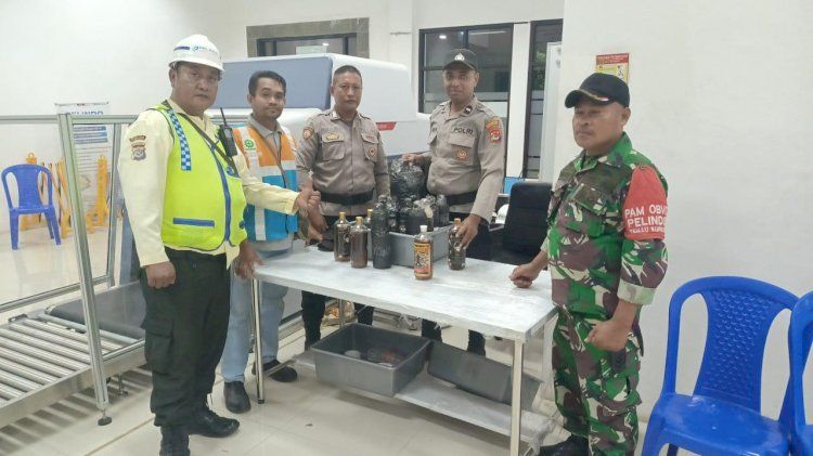 KP3 Laut Tenau Kupang-PT Pelindo Kupang Amankan Berbagai Jenis Miras