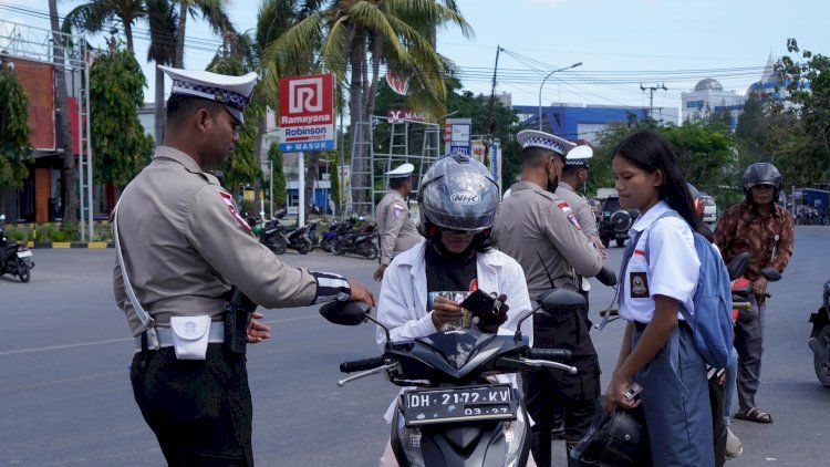 Kendaraan Nomor Polisi Palsu Terjaring Operasi Patuh Turangga 2025 di Kota Kupang