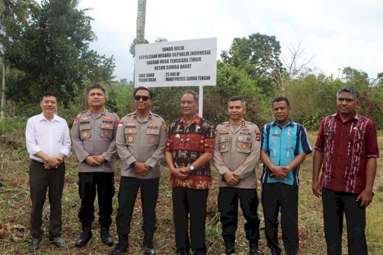 Wakapolda NTT Tinjau Lokasi Pembangunan Mako Polres Sumba Tengah
