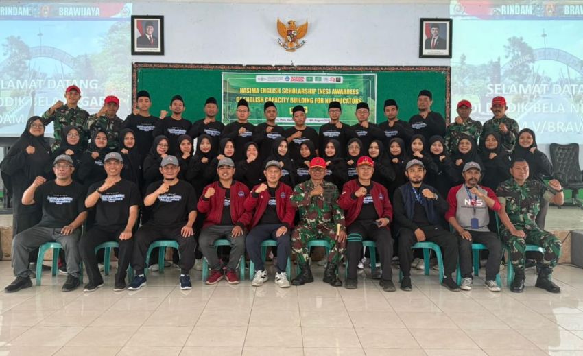Tim NASIMA Education Scholarship Mendapatkan Pendidikan Dasar Militer di Dodik Bela Negara Rindam V/Brawijaya