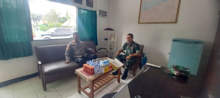 Kapolsek Kota Lama Silaturahmi dengan Danramil 1604-01 Kupang
