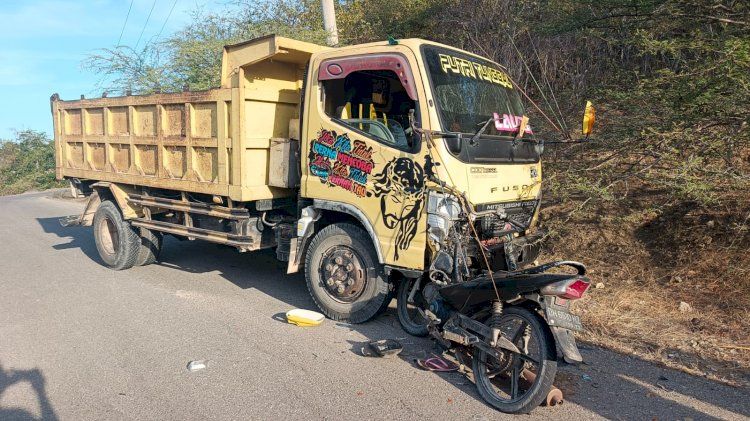 Sepeda Motor Tabrakan Dengan Dump Truk, ASN di Kupang-NTT Meninggal Dunia