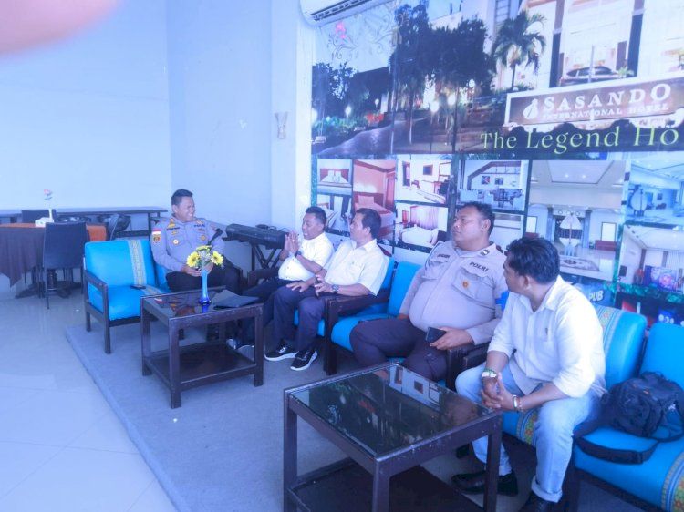 Kapolsek Kota Lama Bahas Kamtibmas Saat Silaturahmi Dengan Pimpinan Perusahaan dan Hotel di Kota Kupang