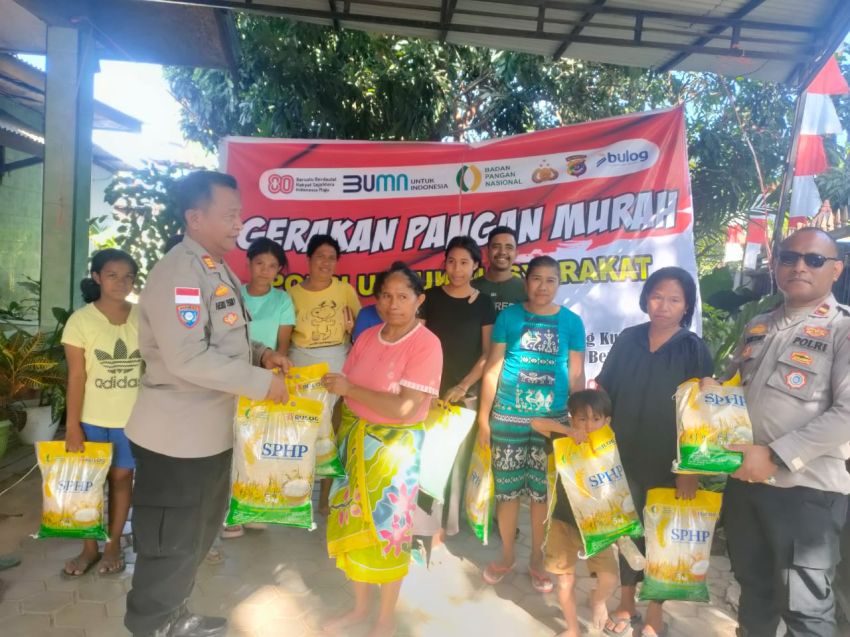 292 Ton Beras Murah Disalurkan Polda NTT Bagi Masyarakat NTT