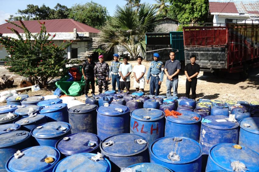 Kodaeral VII Amankan 13,61 Ton Miras Ilegal Dari Pulau Sabu